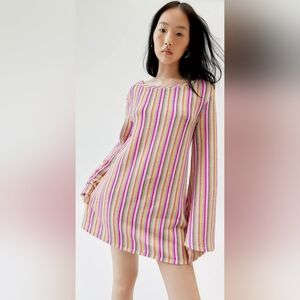 Urban Renewal Remnants Rainbow Knit Mini Dress, BNWT, Size XS